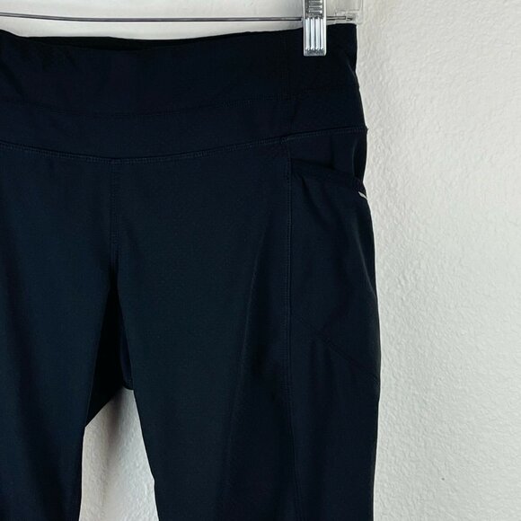 Athleta Dobby Capri Leggings Womens Size Small Athletic Workout Black - Picture 4 of 10